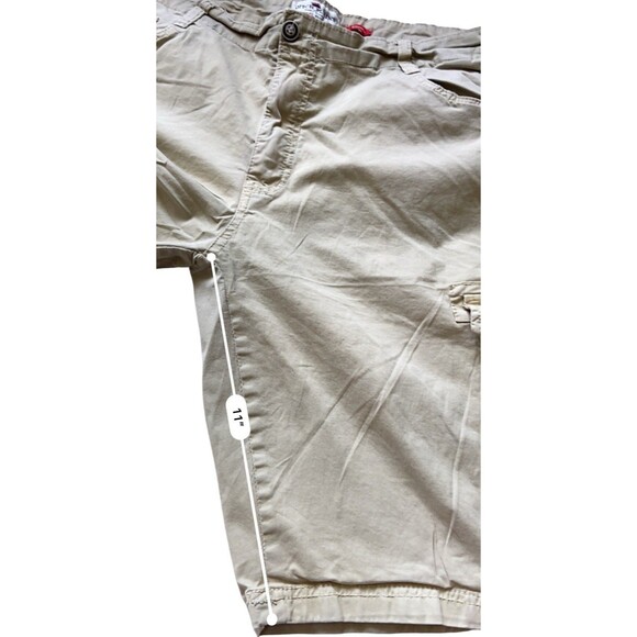 Ditch Plains Mens Stretch Cargo Shorts Size 40 Khaki Outdoors Utility Workwear - Picture 10 of 13